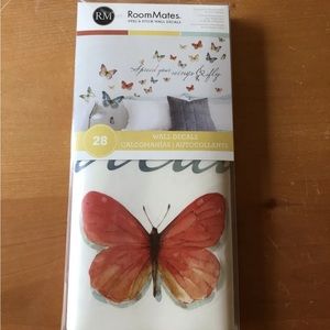 Room Mates Peel & Stick Butterfly Wall Decals - NEW